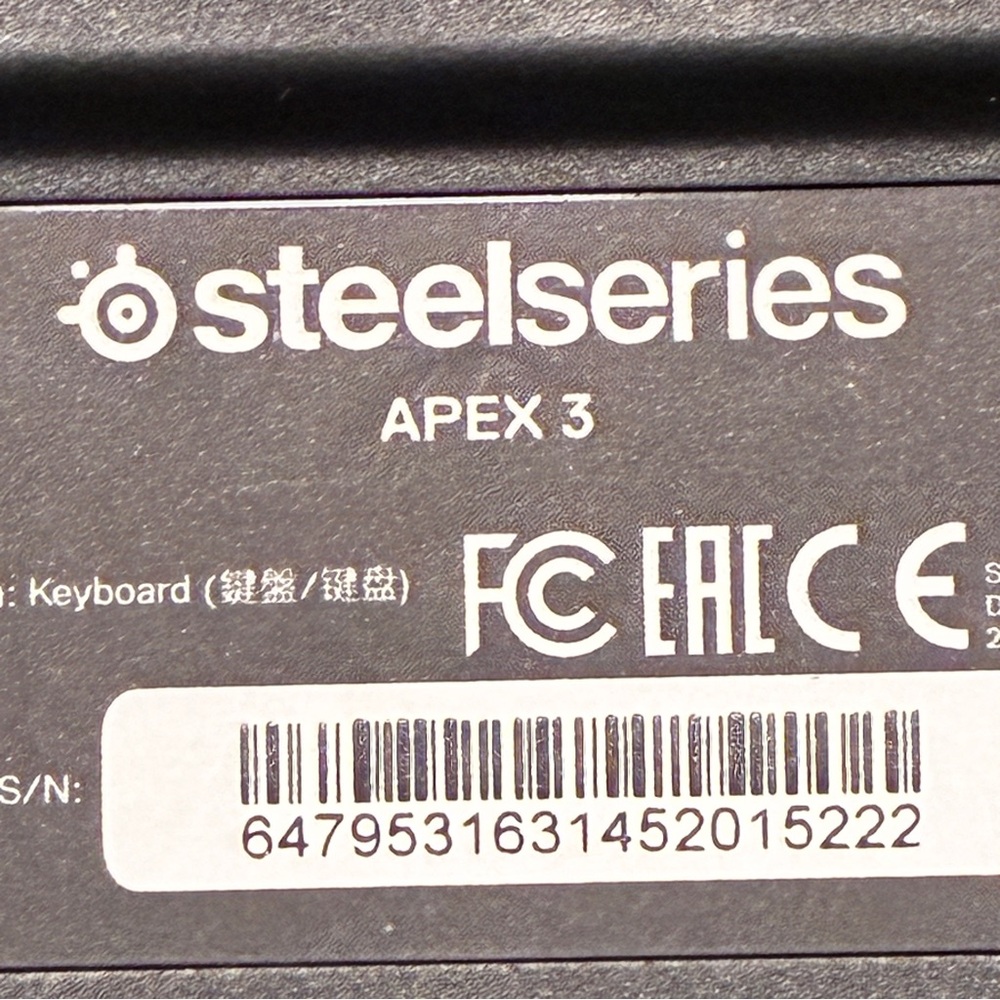 Steelseries Apex 3 Keyboard - Picture 8 of 8